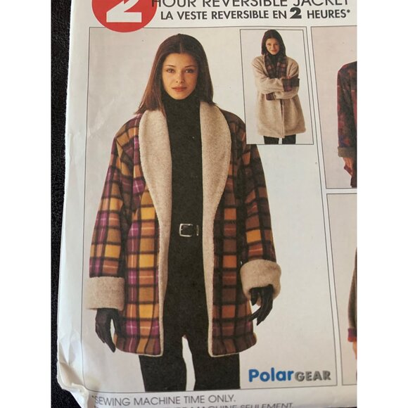 McCall's Misses Coat Reversible Sewing Pattern Sz Lg - XL 9576 - Uncut - Picture 2 of 11